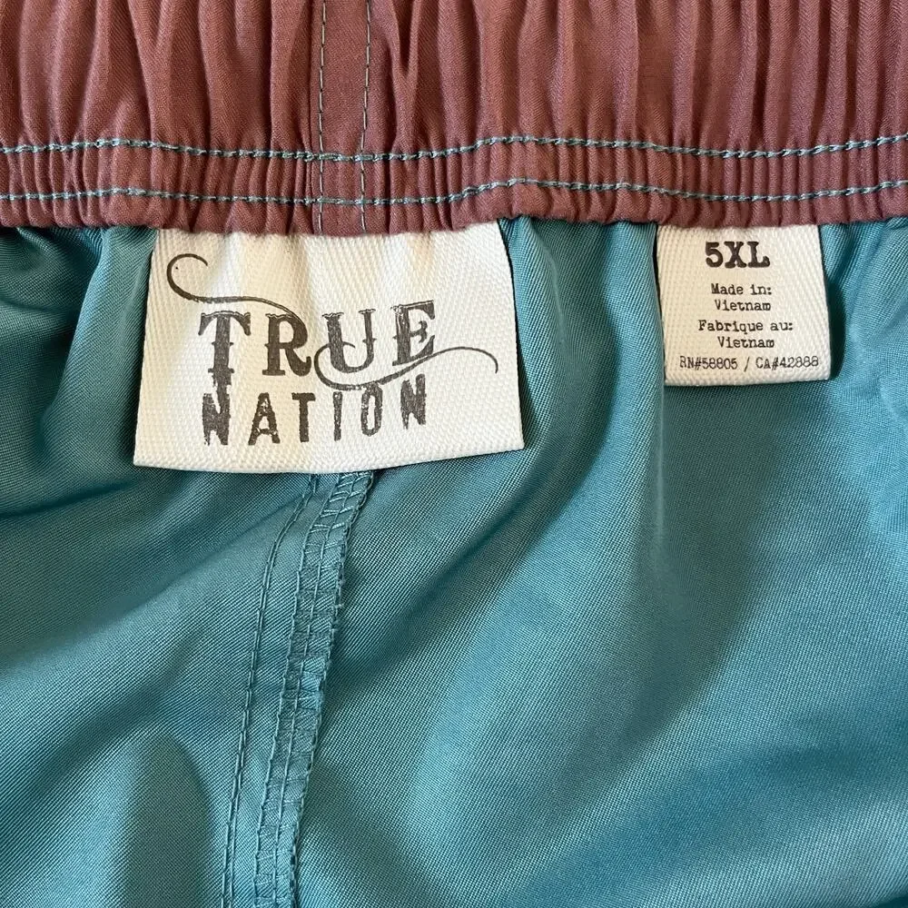 True Nation Mens Swim Shorts 5XL Pockets Sun Protection Quick Dry New